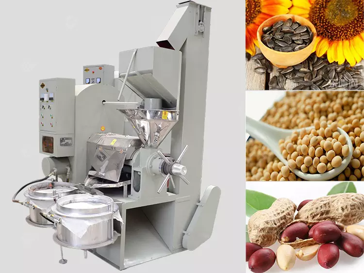 soybean/cocnut/sunflower/peanut oil press machine oil refinery machine