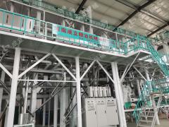 Nissan 100 tons of millet processing equipment in xingtai installation commissioning