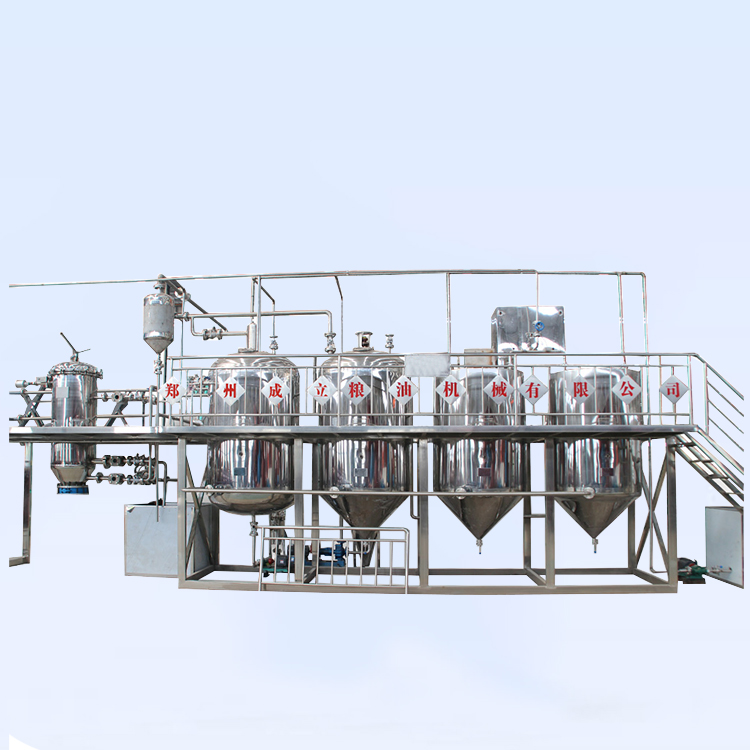 Cooking oil processing equipment soybean sunflower peanut oil refining machine